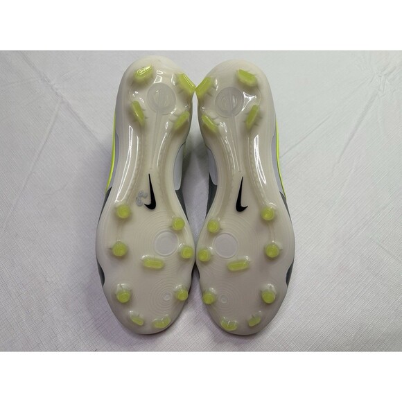 Nike Tiempo Legend 10 Elite FG Silver Volt Soccer Cleats Size 7 HF8980-001